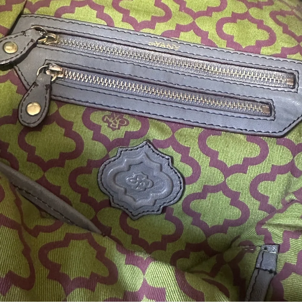 orYANY Zahara Gray Washed Weathered Leather Backpack Bag